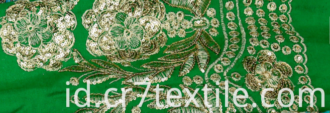 100% Rayon Embroidered Sequin Fabrics